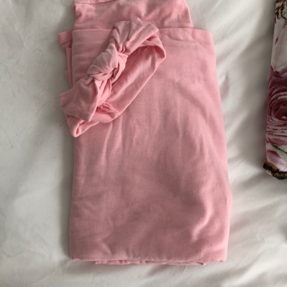 Posh peanut swaddle and headband